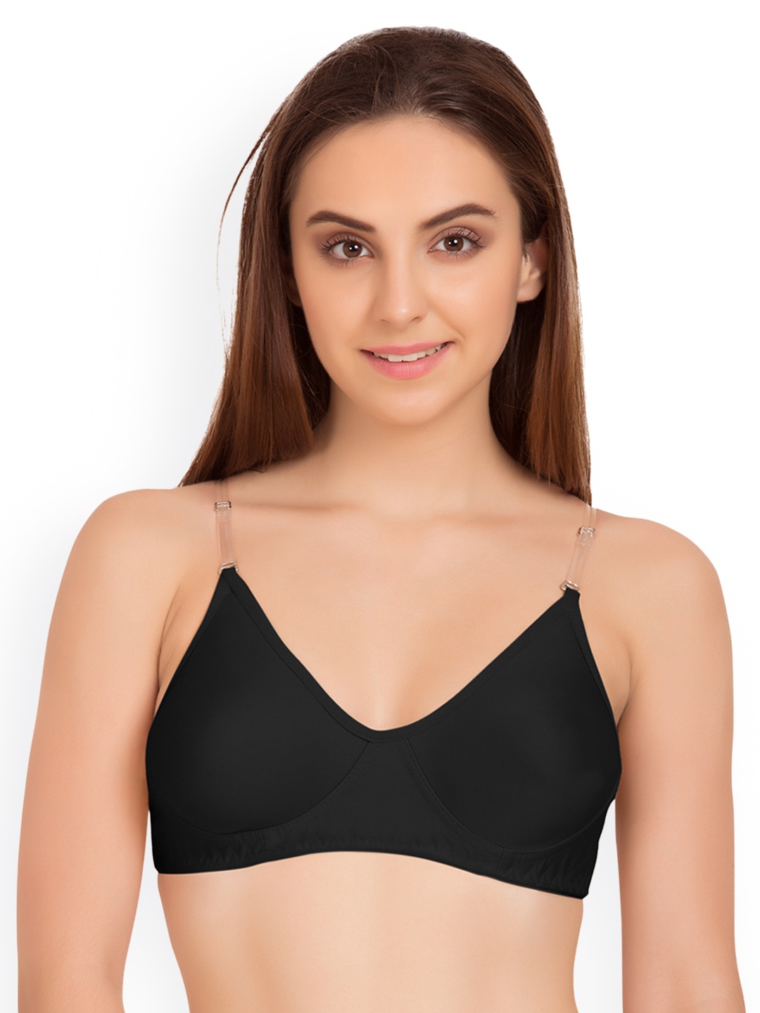 

Tweens Black Solid Non-Wired Non Padded T-shirt Bra TW-9266BL