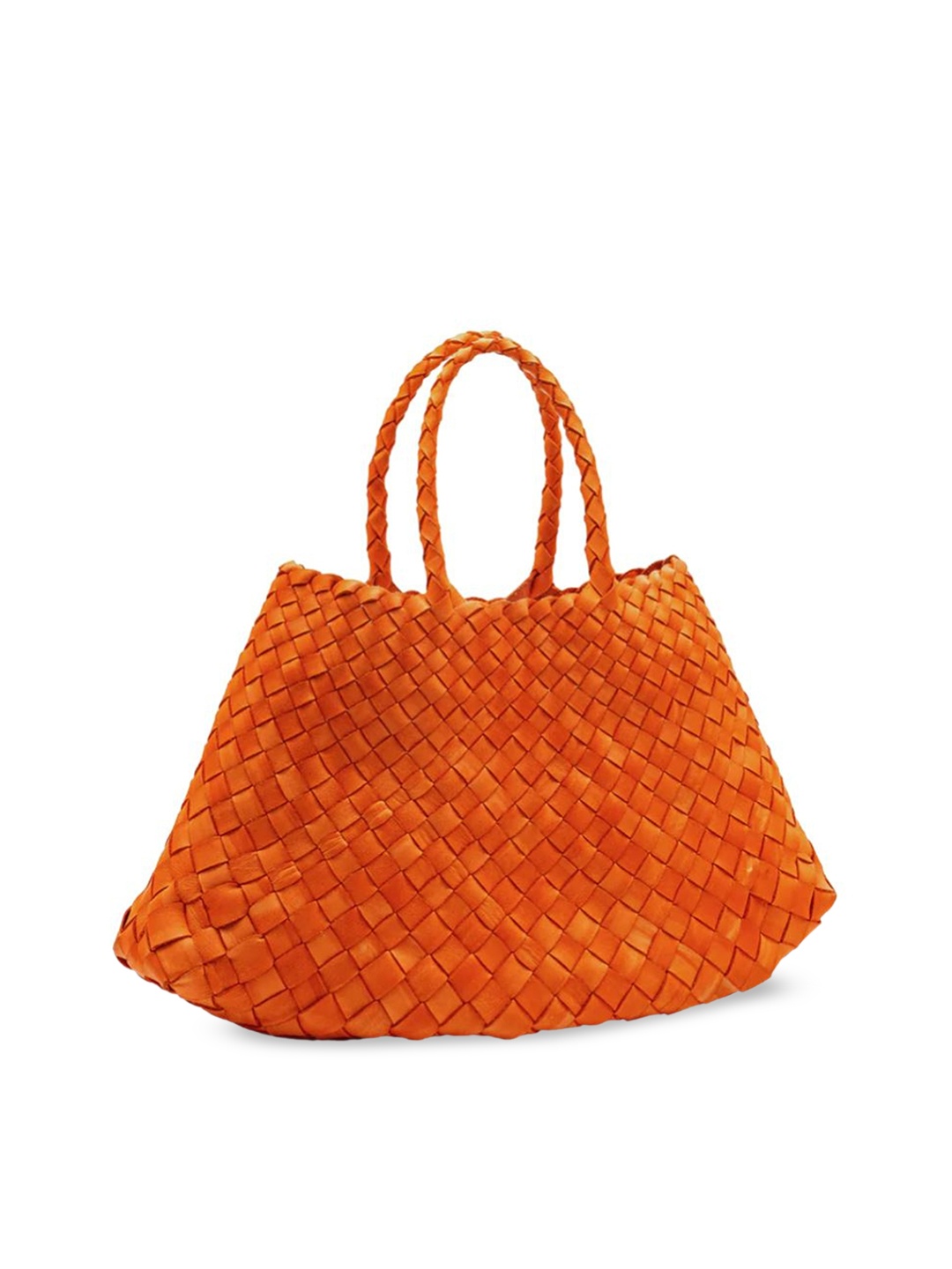 

Mistry Textured Leather Shopper Handheld Bag, Coral