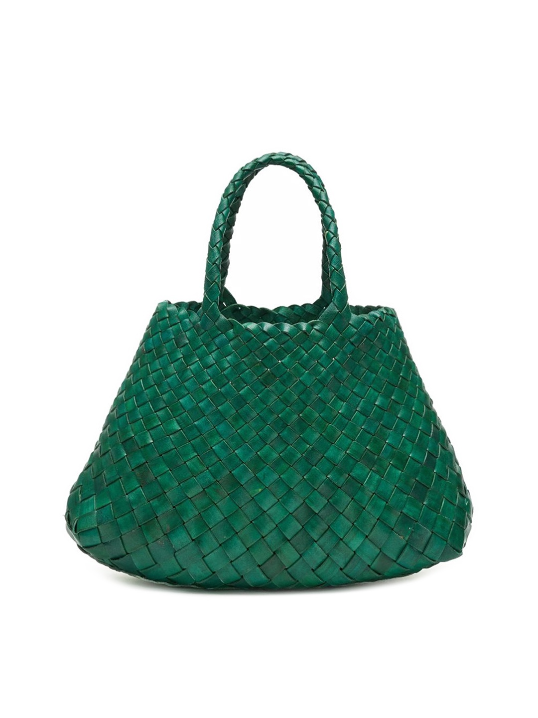 

Mistry Textured Leather Shopper Handheld Bag, Green