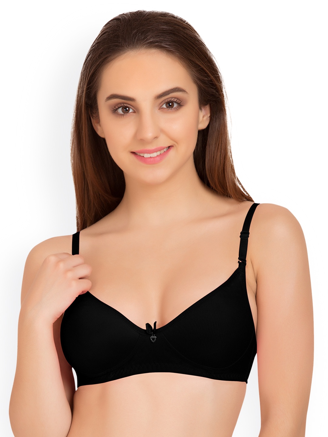 

Tweens Black Solid Non-Wired Lightly Padded T-shirt Bra TW-91821BL