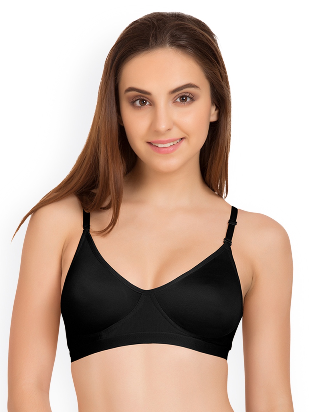 

Tweens Black Solid Non-Wired Non Padded T-shirt Bra TW-9265BL