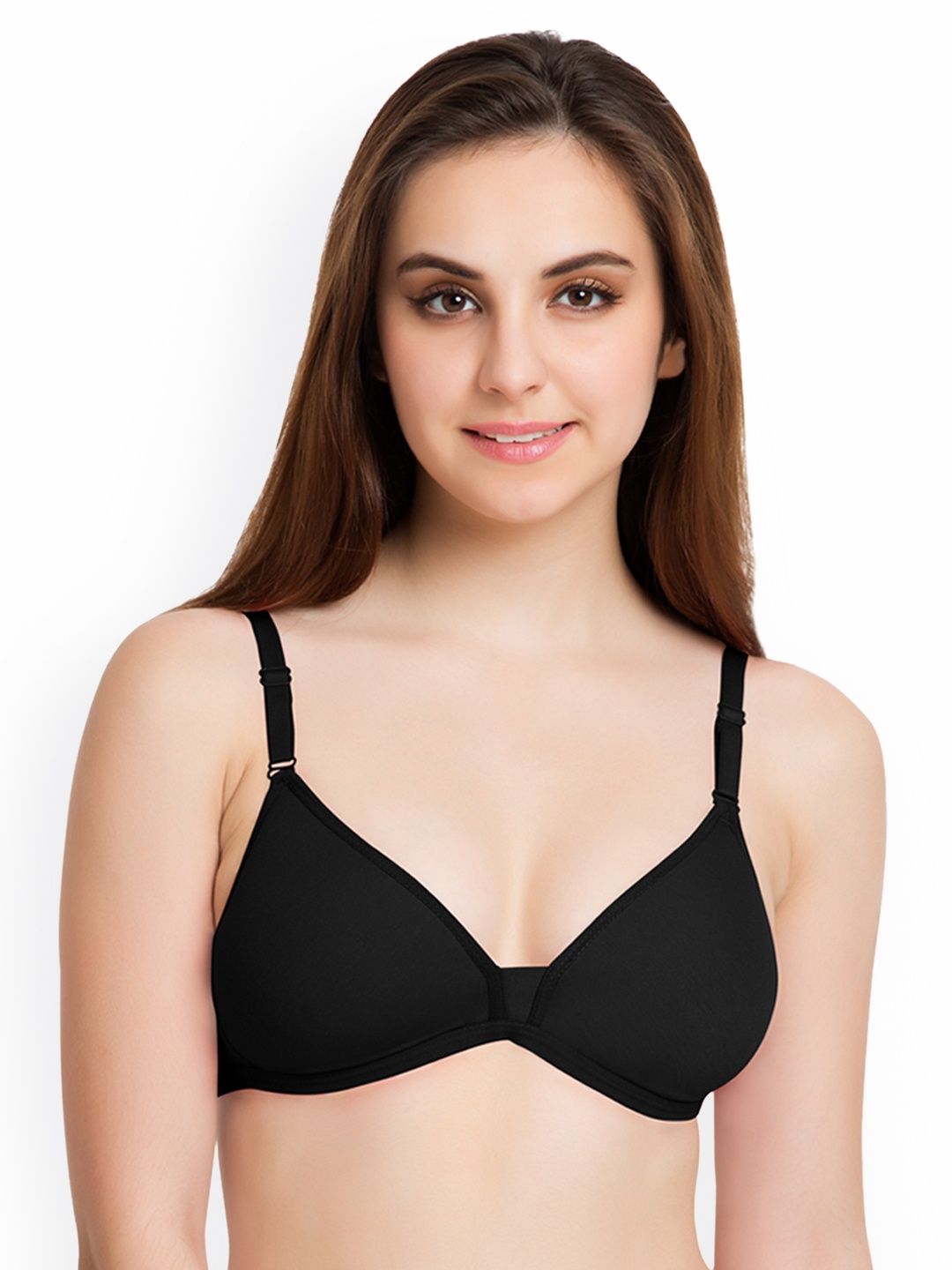 

Tweens Black Solid Non-Wired Lightly Padded T-shirt Bra TW-91811BL