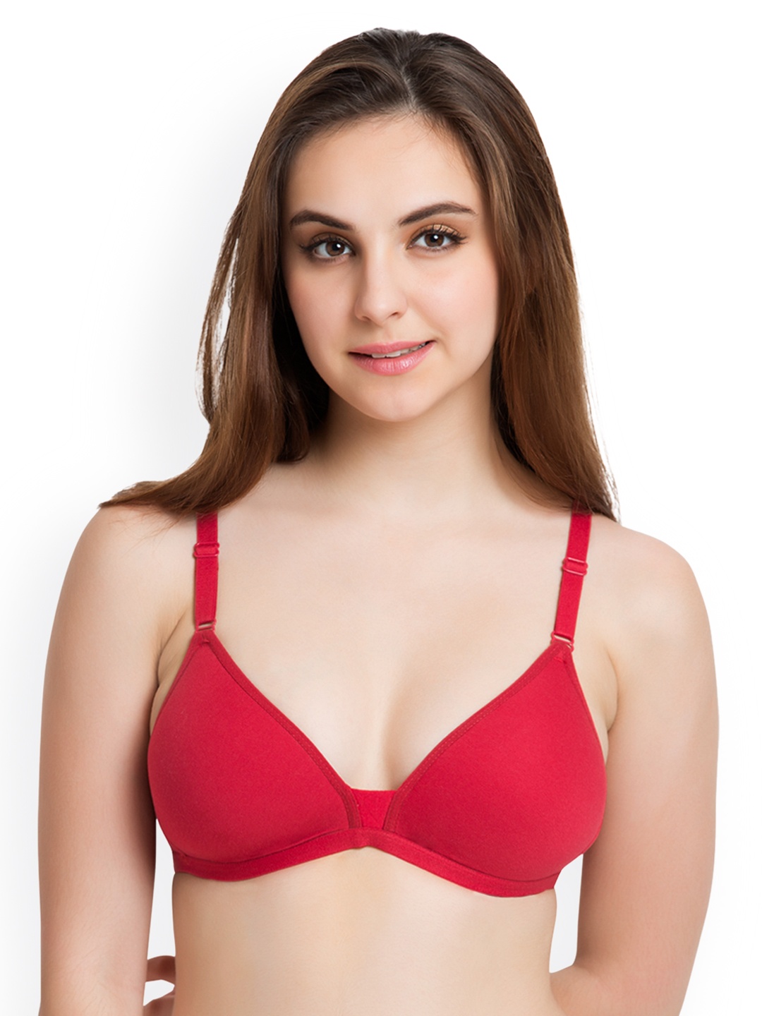 

Tweens Red Solid Non-Wired Lightly Padded T-shirt Bra TW-91811RD