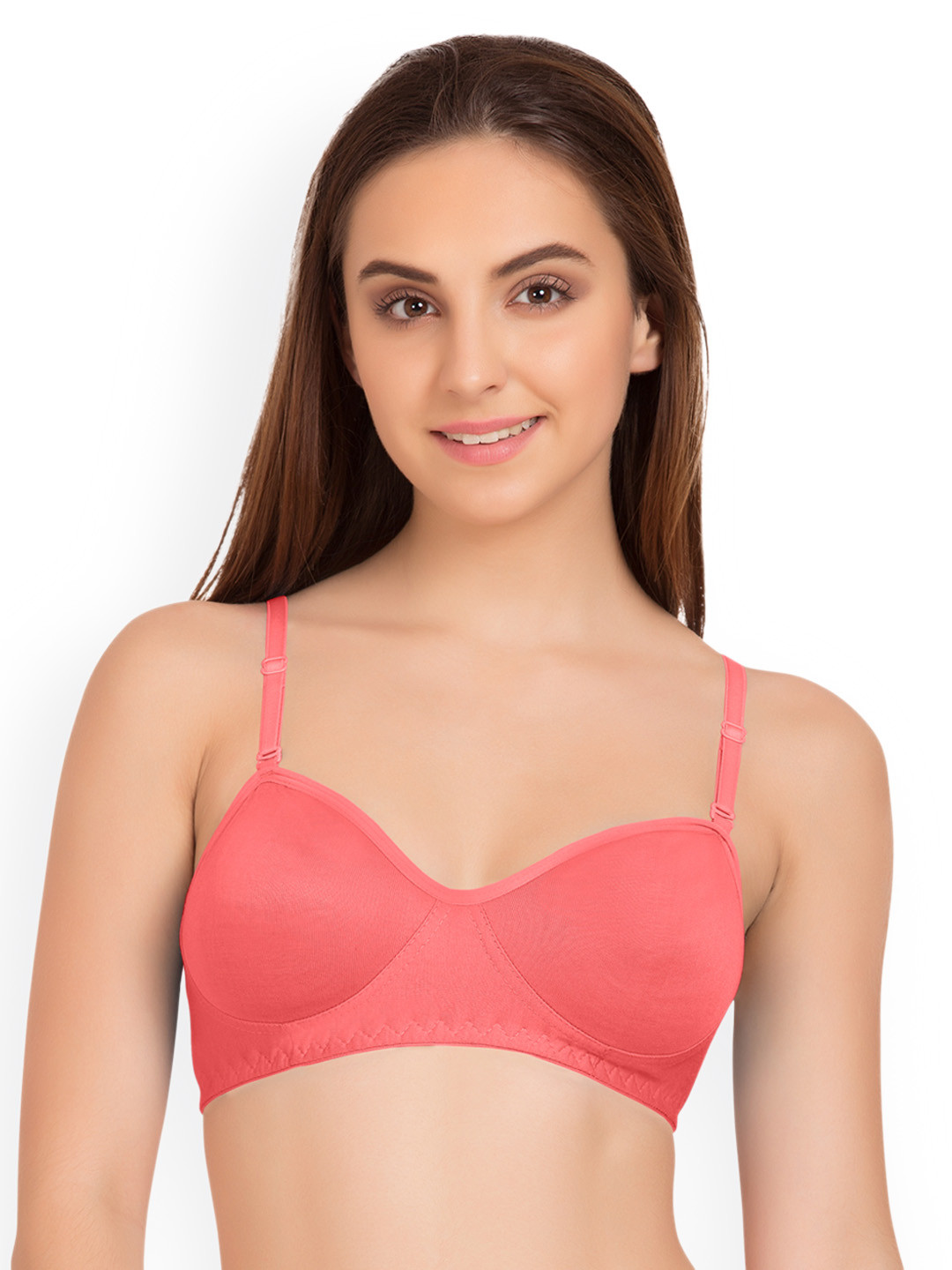

Tweens Coral Solid Non-Wired Non Padded T-shirt Bra TW-9101CRL