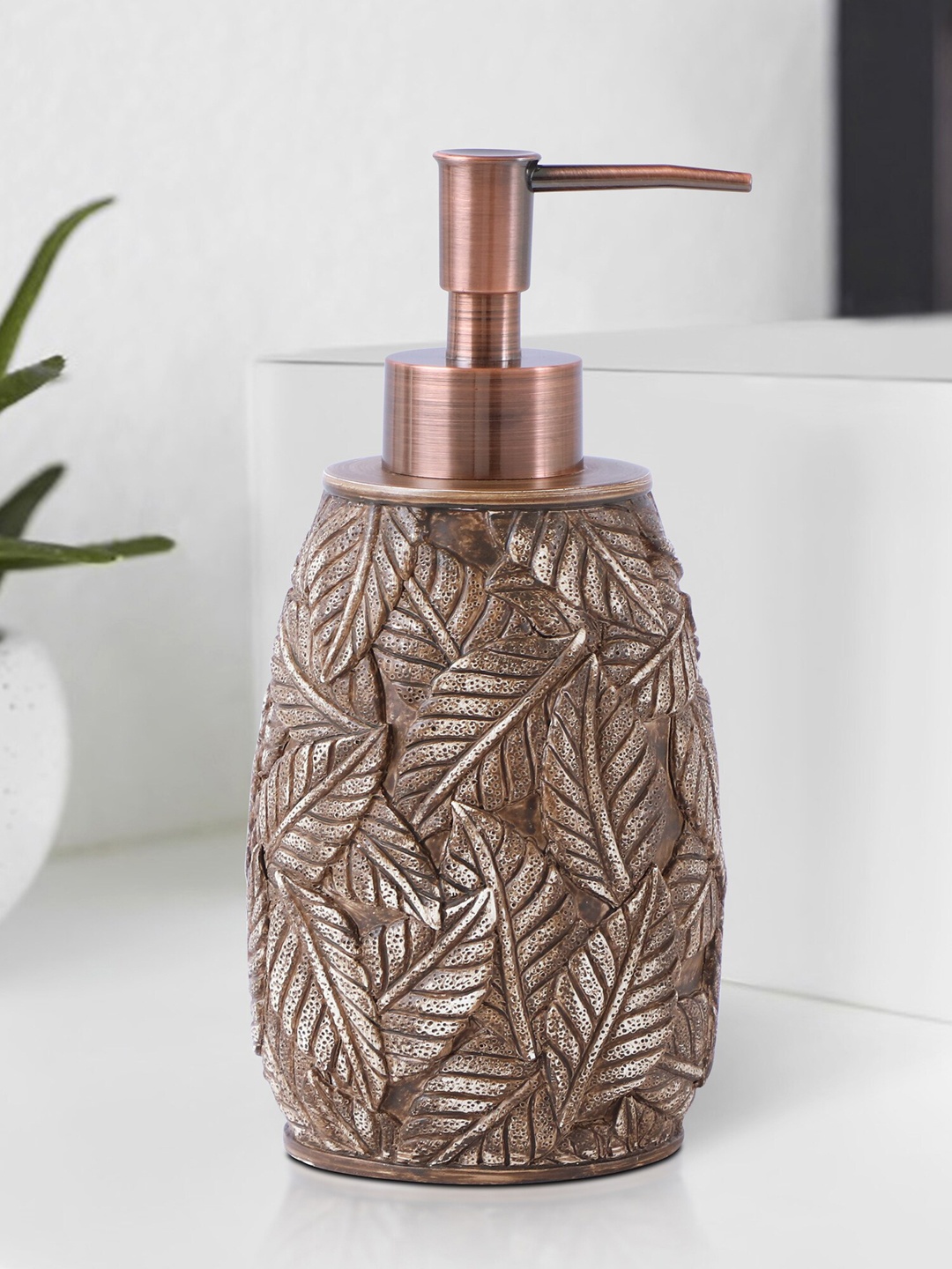 

OBSESSIONS Brown Textured Soap Dispenser 320 ML