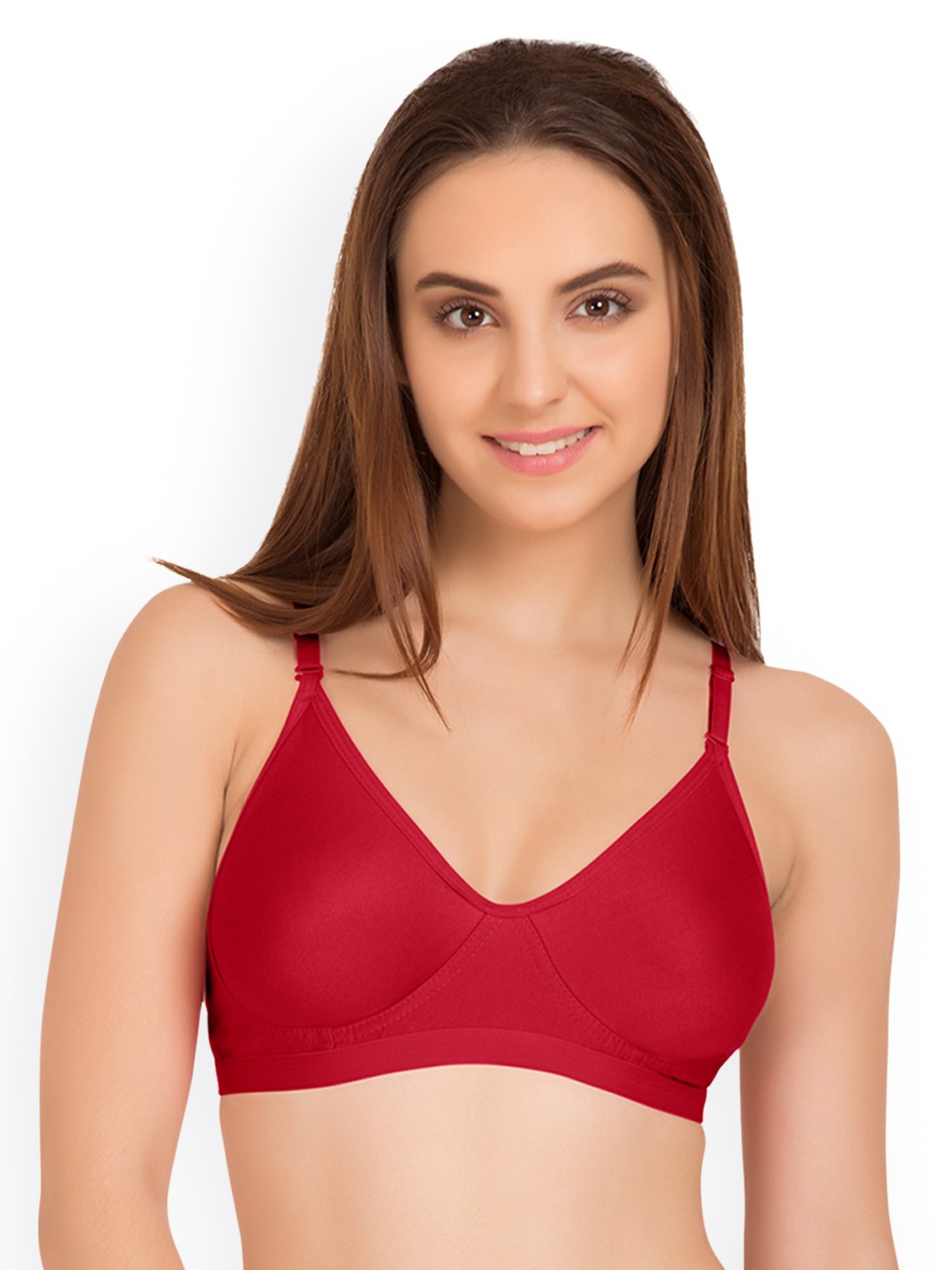 

Tweens Red Solid Non-Wired Non Padded T-shirt Bra TW-9265RD