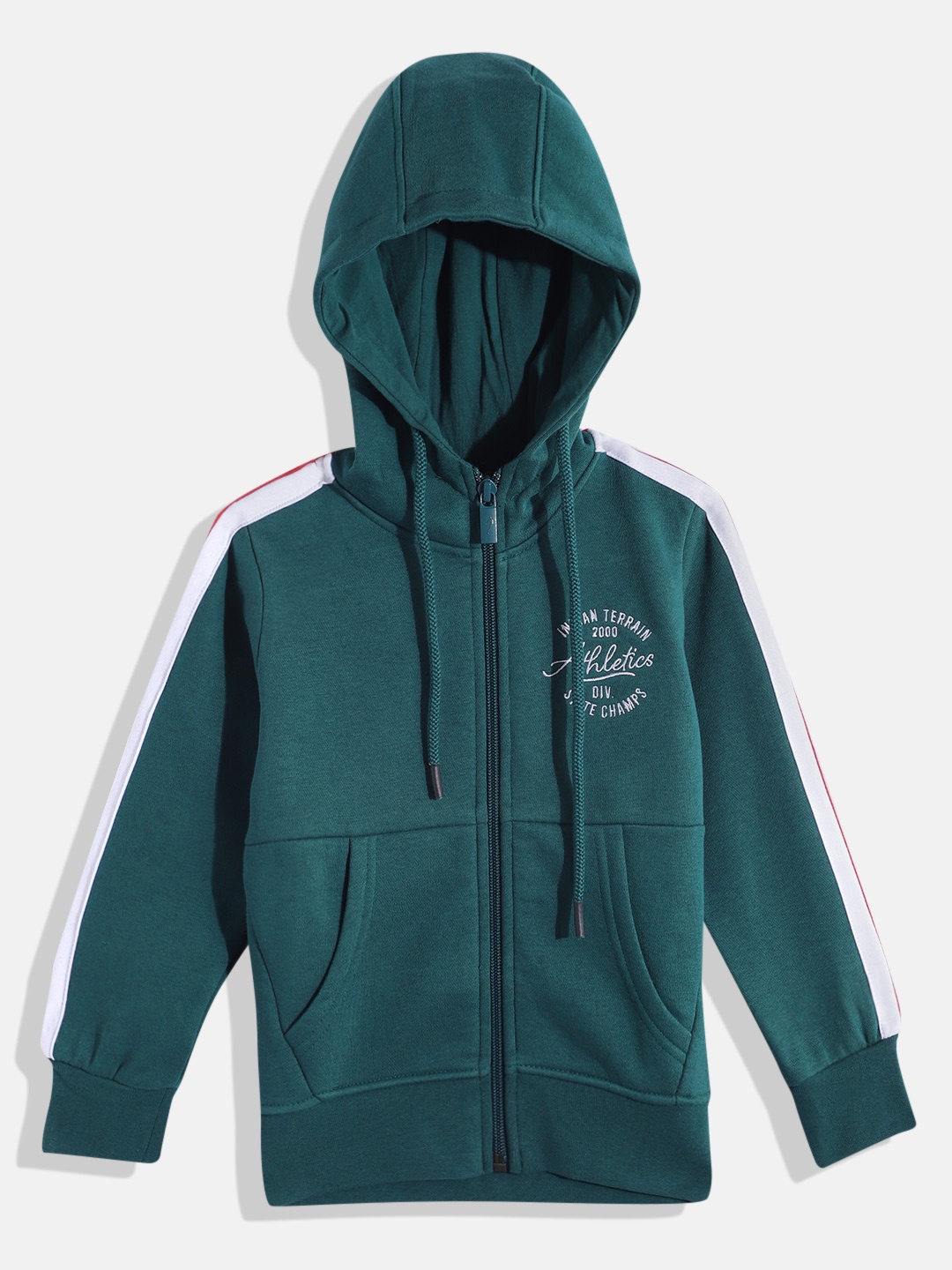 

Indian Terrain Boys Hooded Sweatshirt, Teal