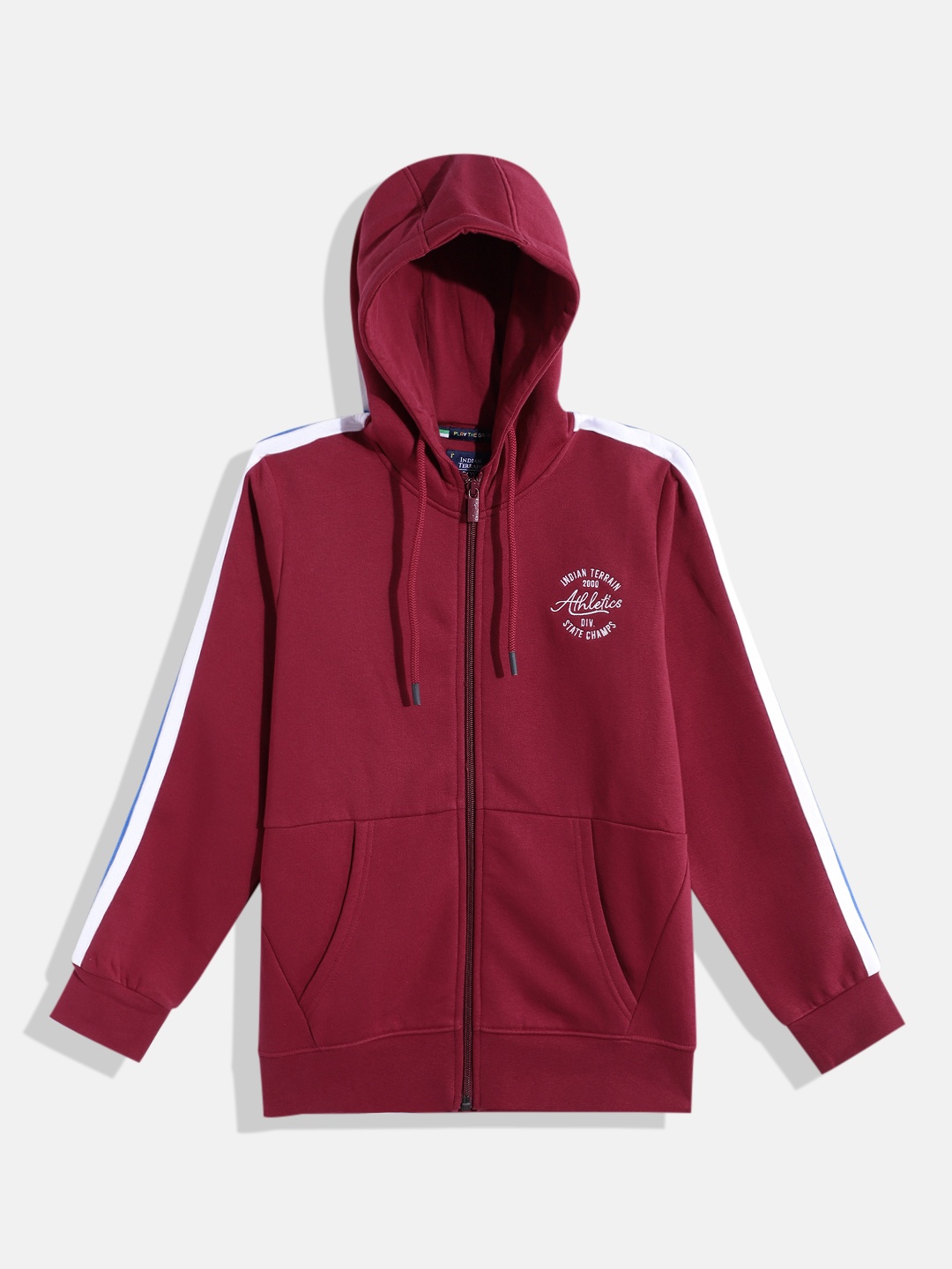 

Indian Terrain Boys Hooded Sweatshirt, Maroon