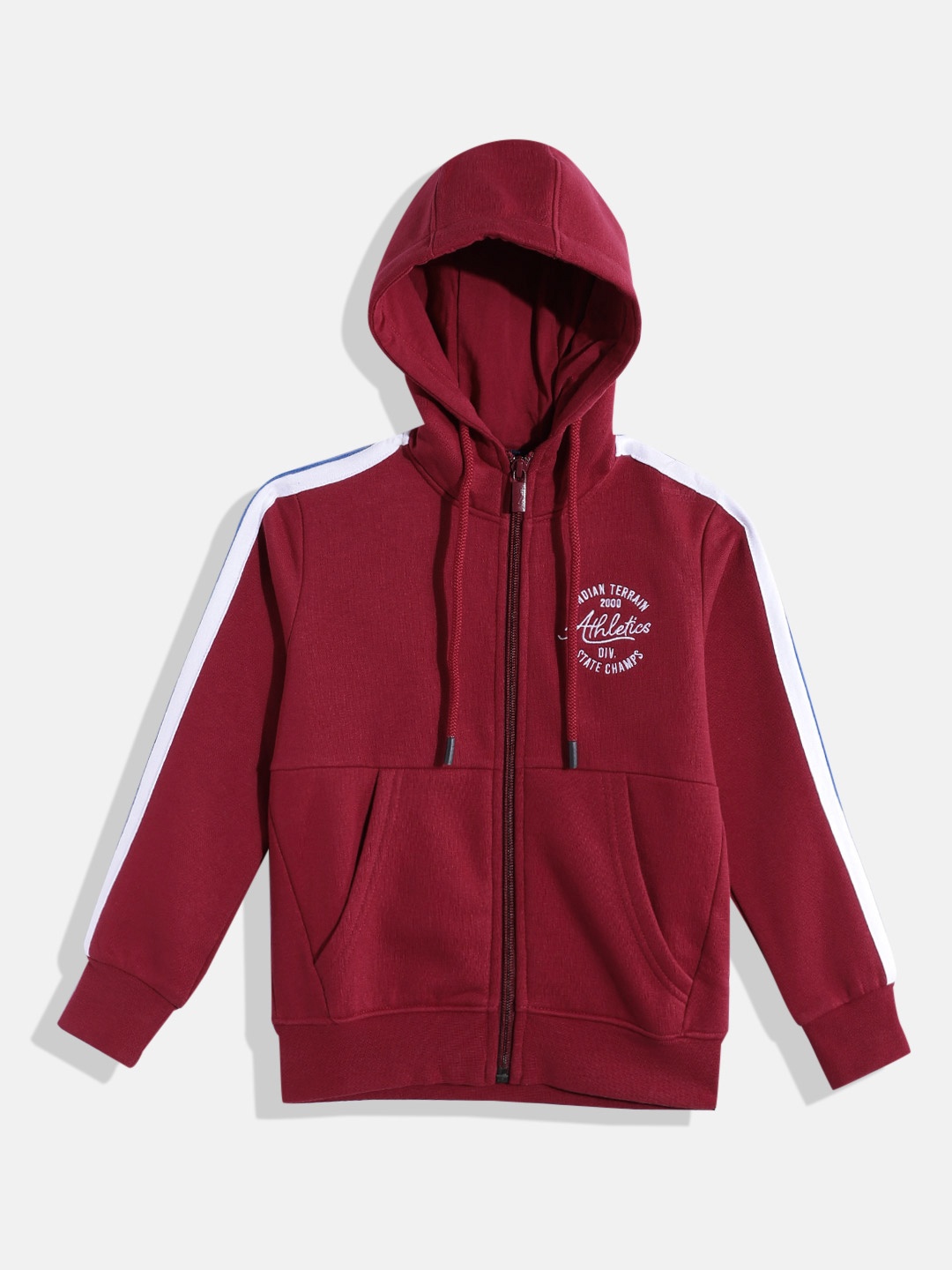 

Indian Terrain Boys Hooded Sweatshirt, Maroon