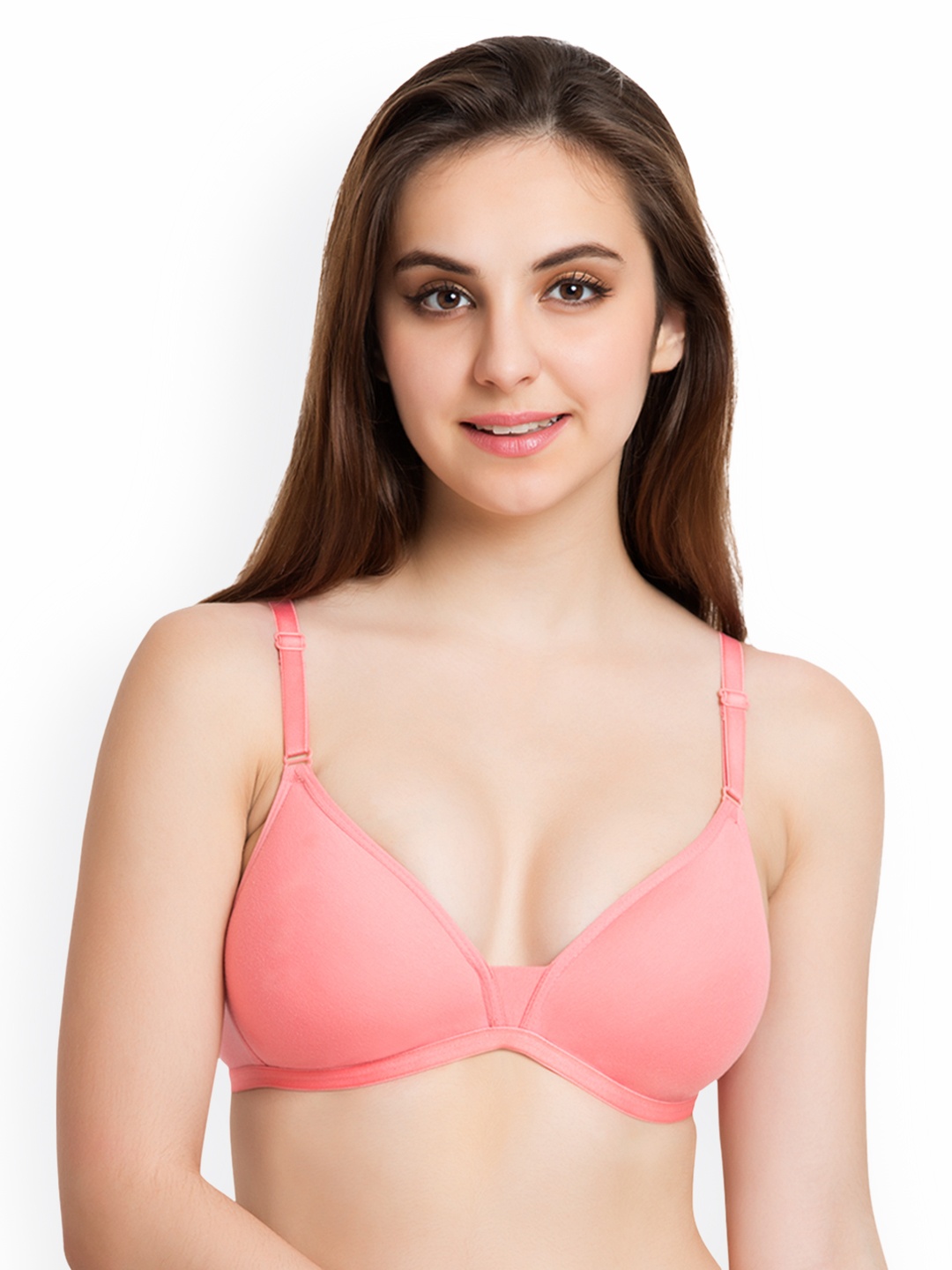 

Tweens Coral Solid Non-Wired Lightly Padded T-shirt Bra TW-91811CRL