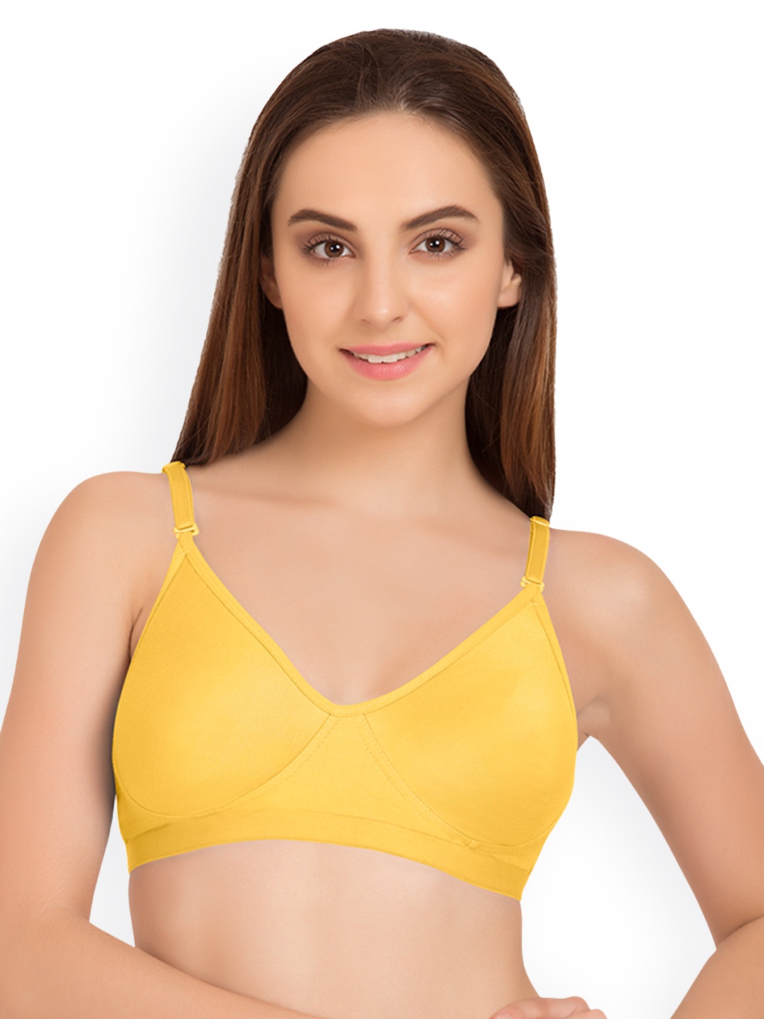 

Tweens Yellow Solid Non-Wired Non Padded T-shirt Bra TW-9265YL