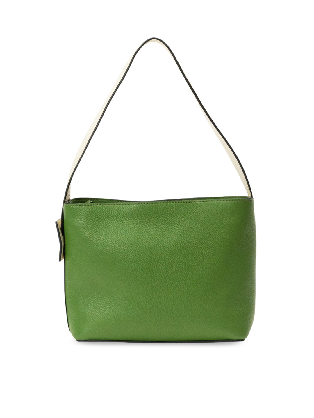 

Mistry Textured Structured Leather Shoulder Bag, Green