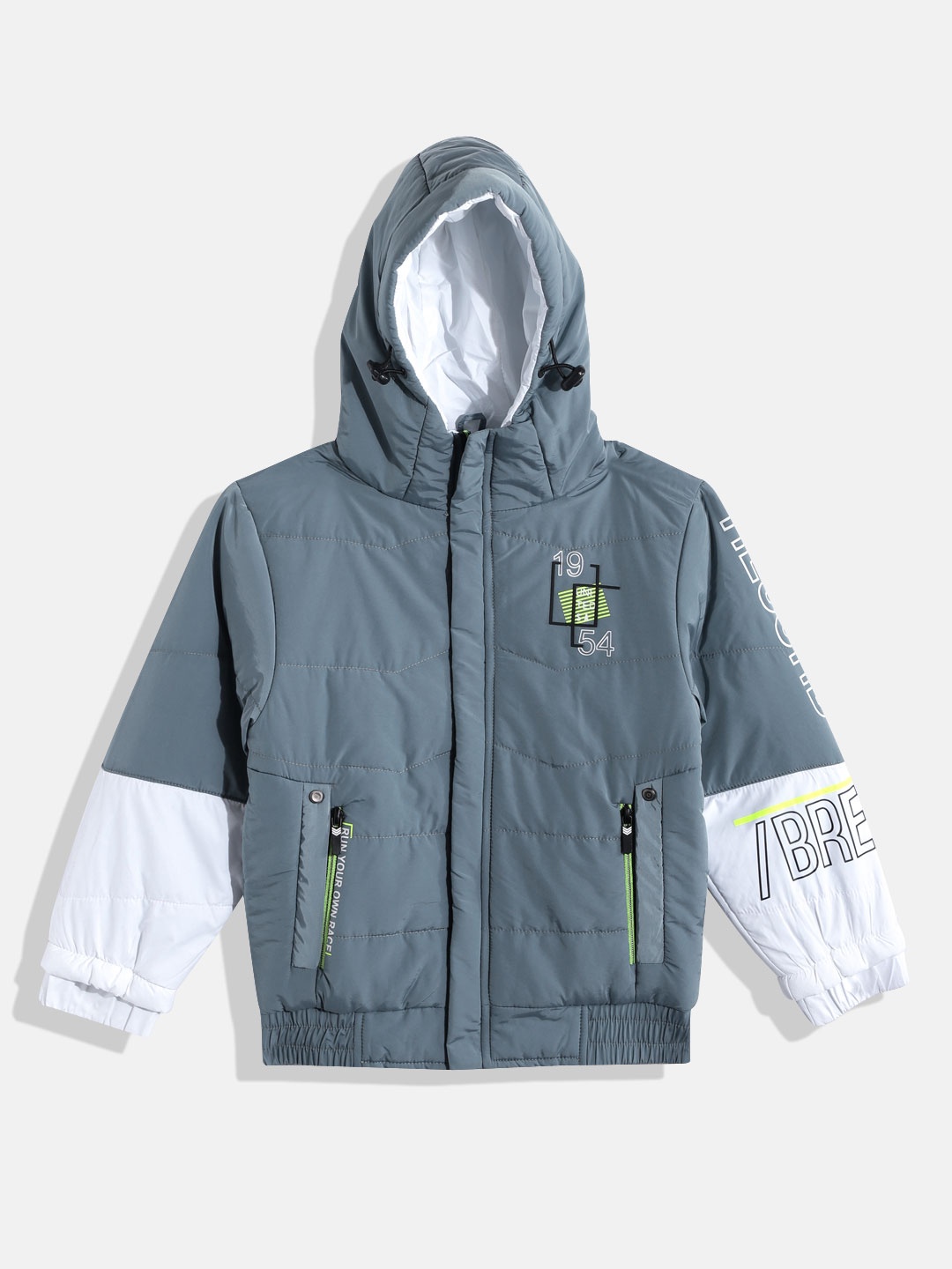 

Fort Collins Boys Hooded Bomber Jacket, Grey