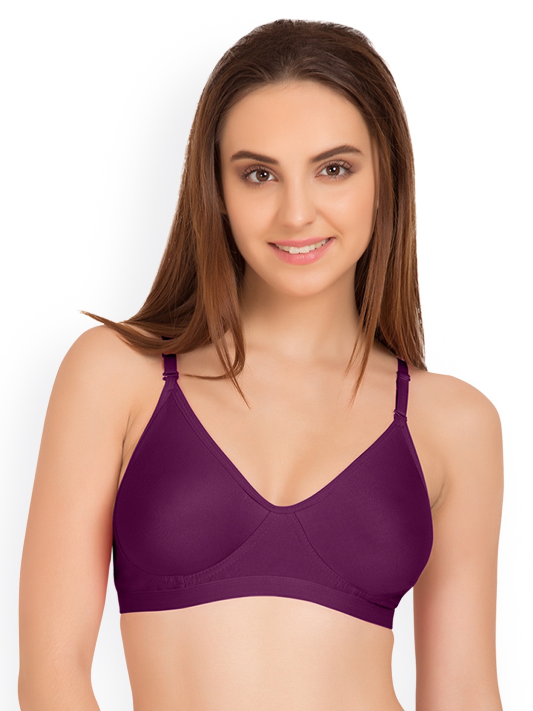 

Tweens Purple Solid Non-Wired Non Padded T-shirt Bra TW-9265PR