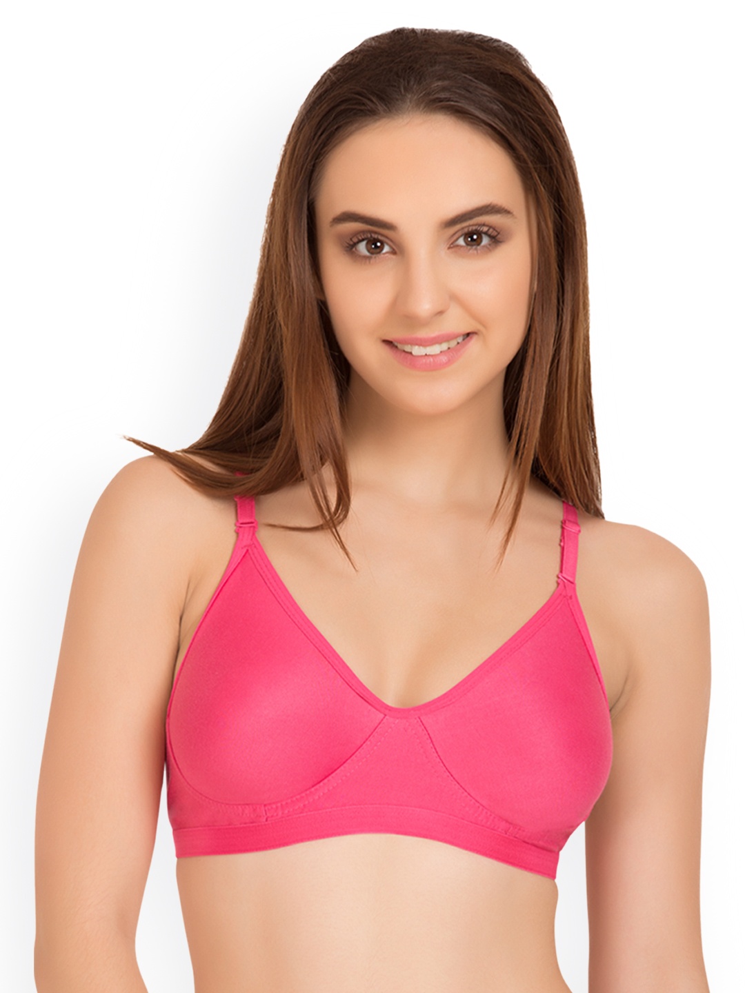 

Tweens Pink Solid Non-Wired Non Padded T-shirt Bra TW-9265DPK