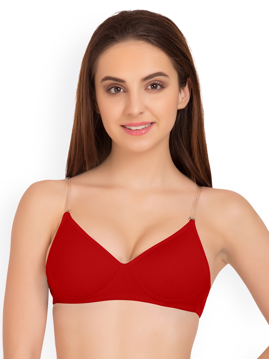 

Tweens Red Solid Non-Wired Lightly Padded T-shirt Bra TW-91315RD