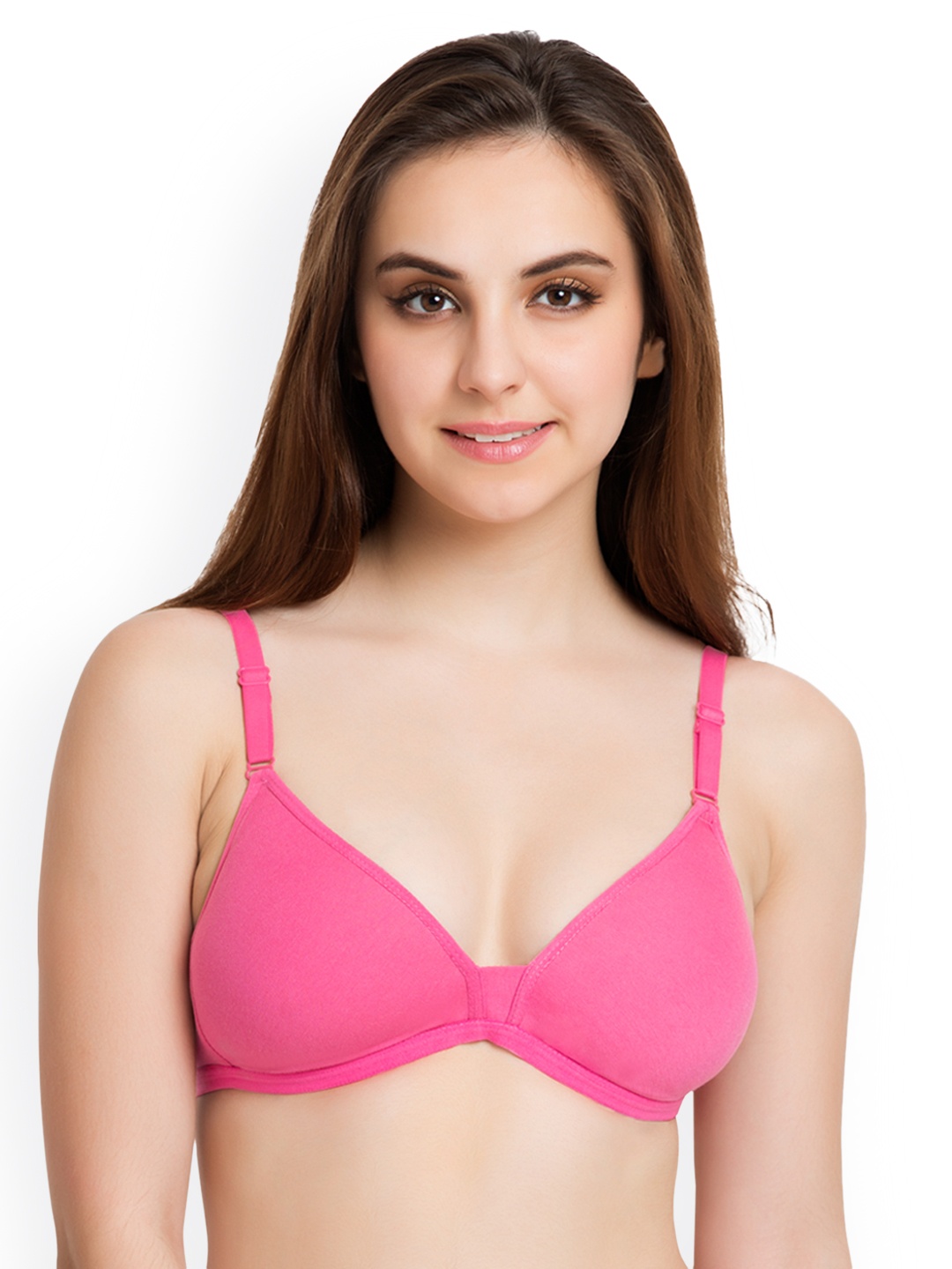 

Tweens Pink Solid Non-Wired Lightly Padded T-shirt Bra TW-91811DPK