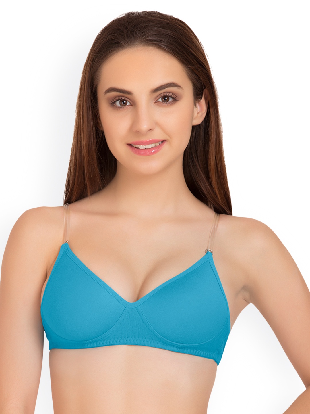 

Tweens Blue Solid Non-Wired Lightly Padded T-shirt Bra TW-91315TBLU