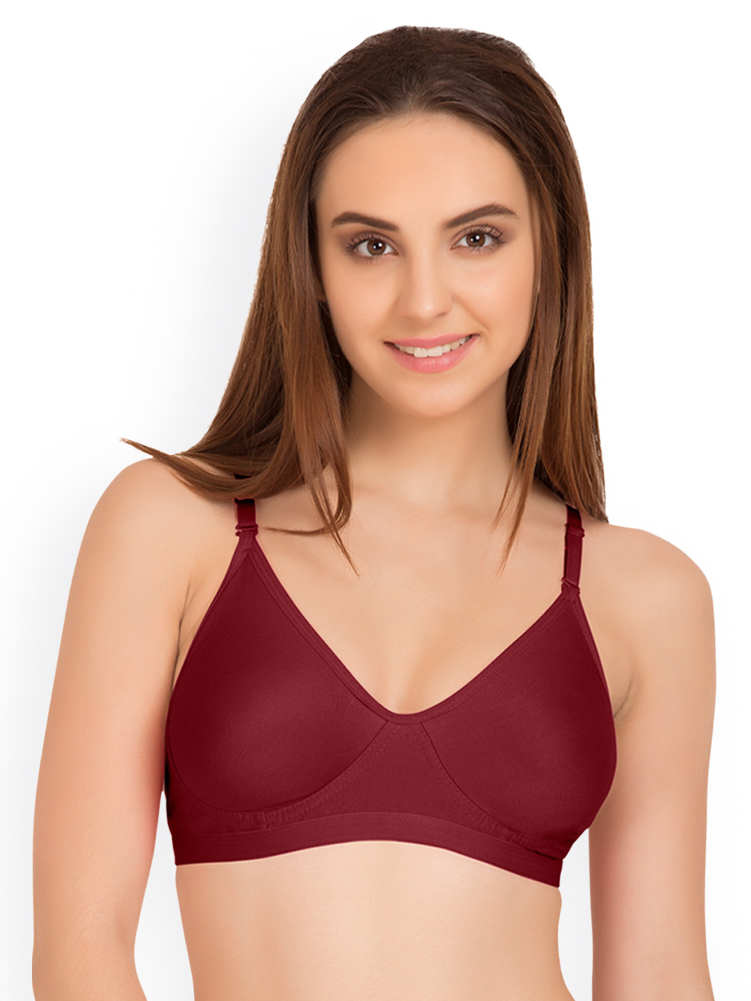 

Tweens Maroon Solid Non-Wired Non Padded T-shirt Bra TW-9265MR