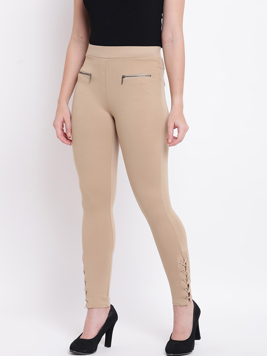 

Chemistry Women Slim Fit Jeggings, Beige