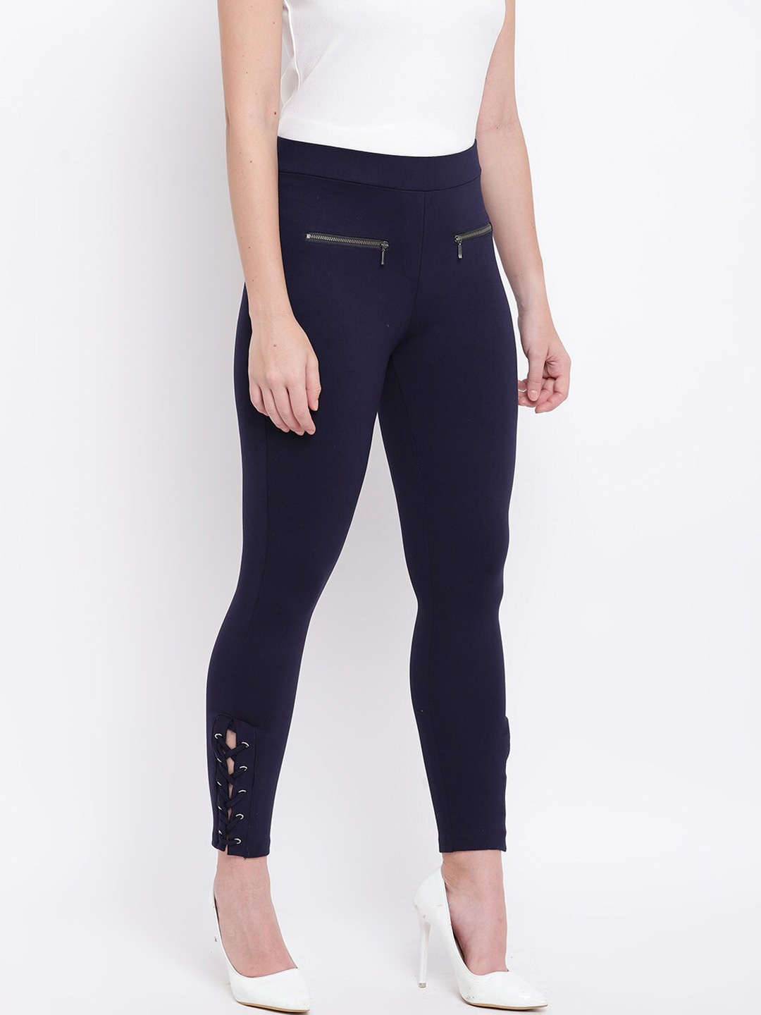 

Chemistry Women Relaxed Fit Jeggings, Navy blue