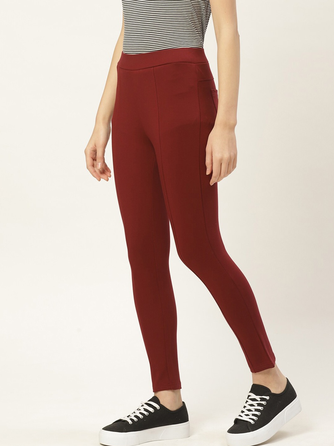 

Chemistry Relaxed Fit Jeggings, Maroon