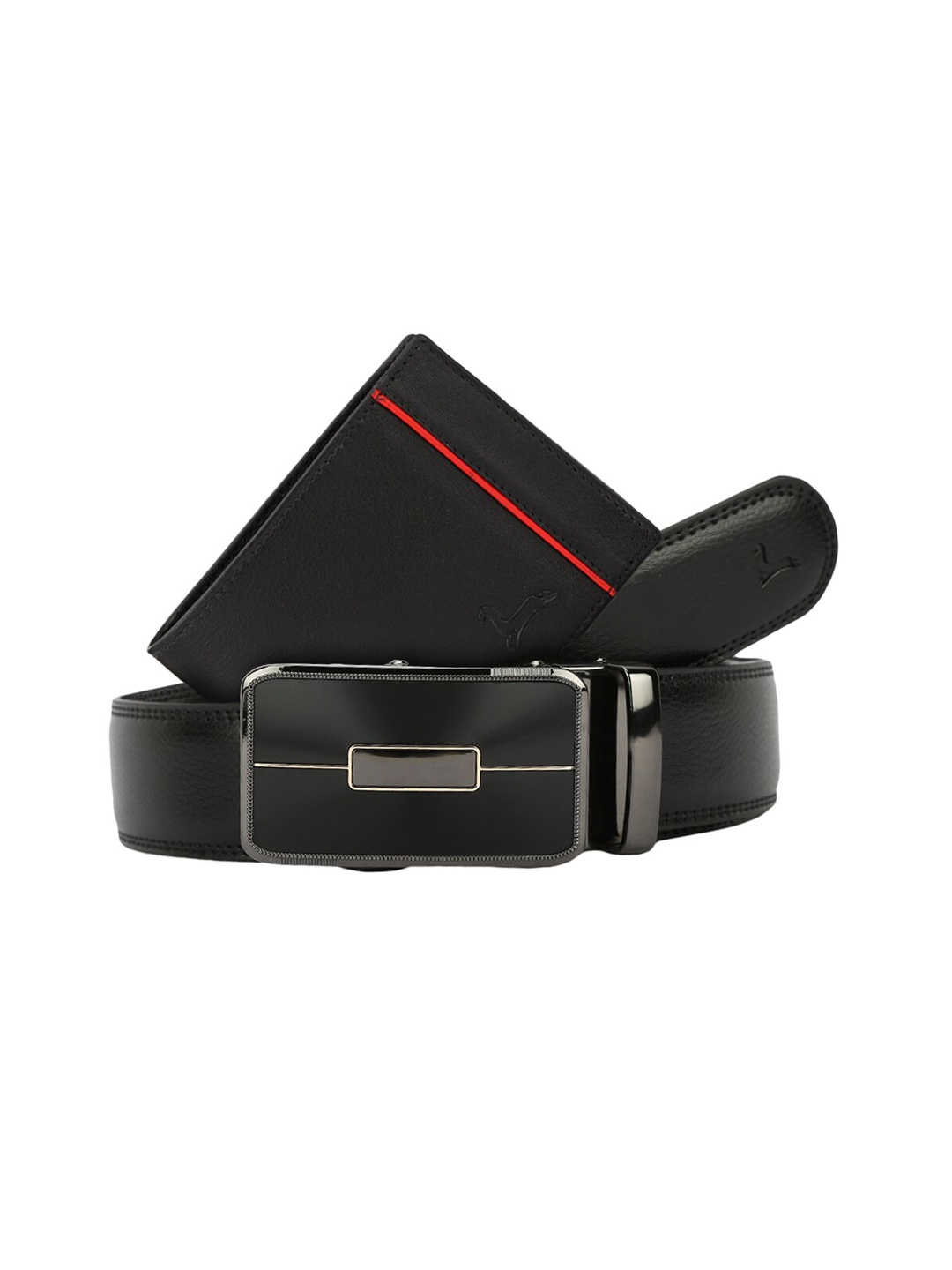 

Pacific Gold Belt & Wallet Accessory Gift Set, Black