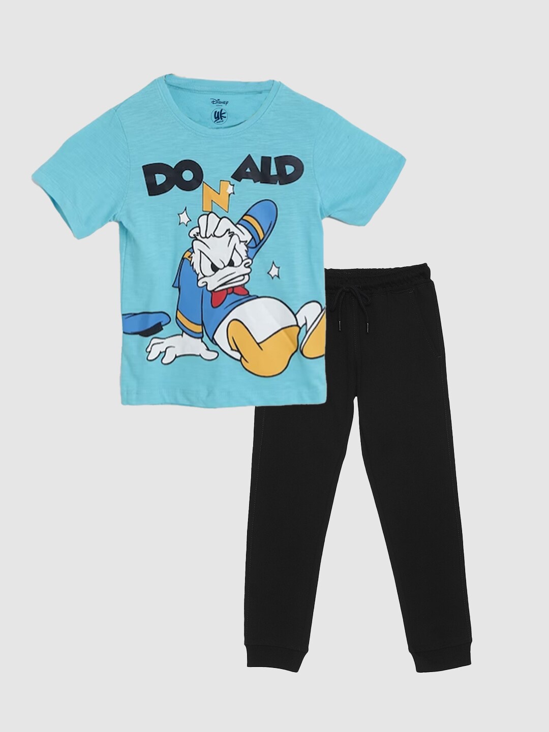 

YK Disney Boys Donald Duck Printed T-shirt with Joggers, Blue