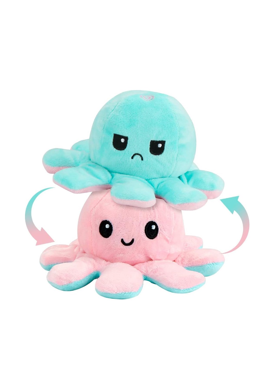 

Storio Kids Reversible Octopus Plush Soft Toy For 9+ Months, Multi