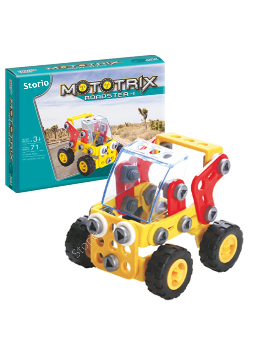

Storio Kids DIY Building and Construction Toy, Yellow
