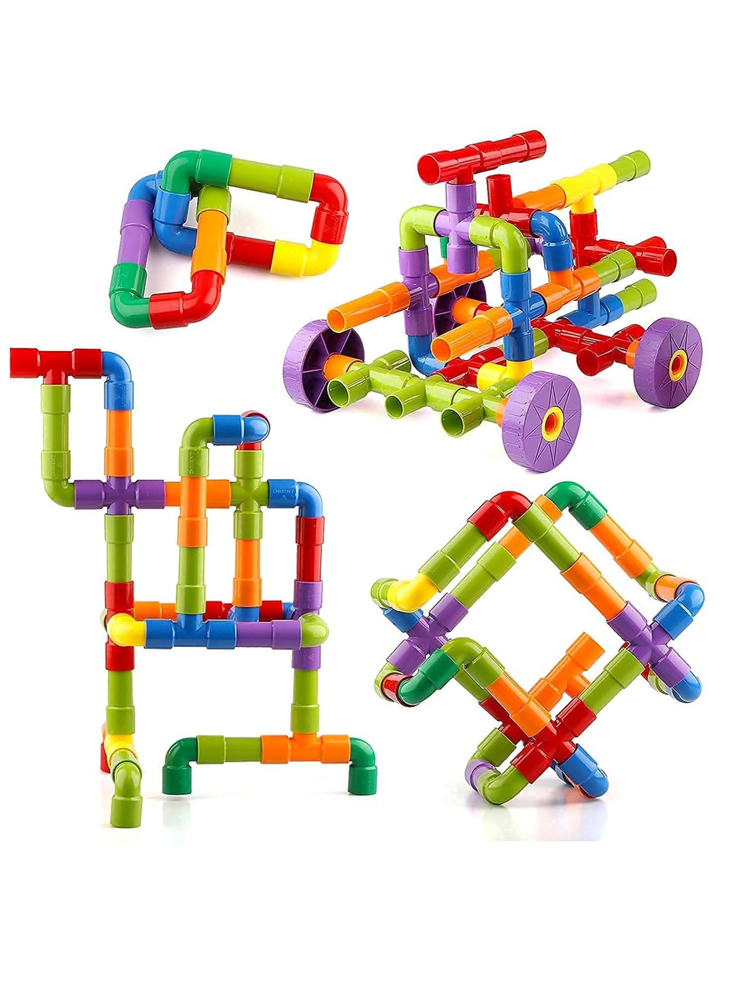 

Storio DIY Puzzle Building Blocks Game - Pipe Blocks, Multi