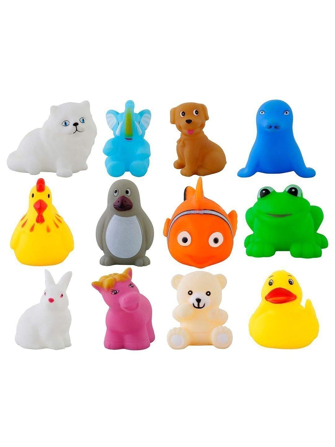 

Storio Kids Set of 12 Assorted Floating Baby Bath Toys