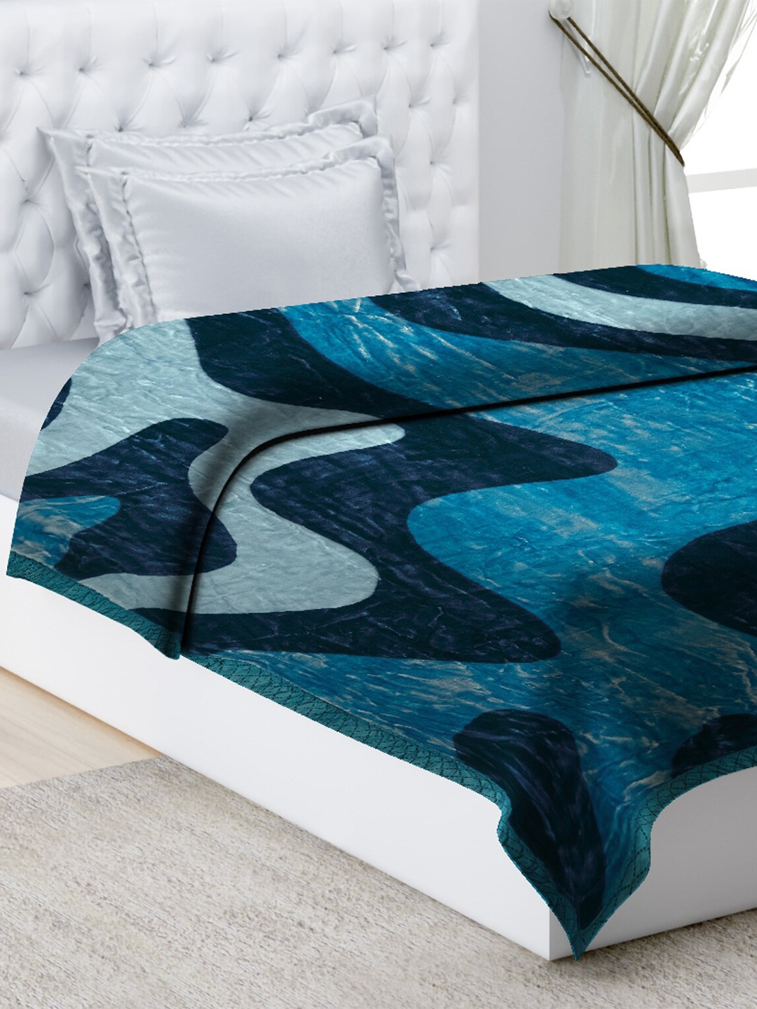 

Monte Carlo Blue Heavy Winter 3600 GSM Single Bed Blanket
