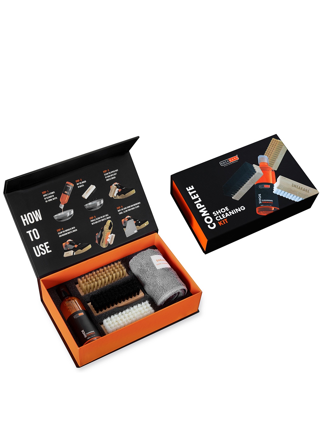 

SNEAKARE Multi Pack Shoe Cleaning Kit, Orange