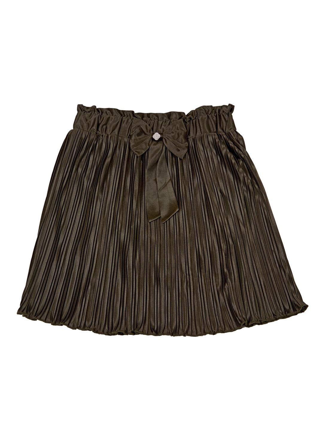 

Peppermint Girls Accordion Pleats A-Line Mini Skirt, Olive