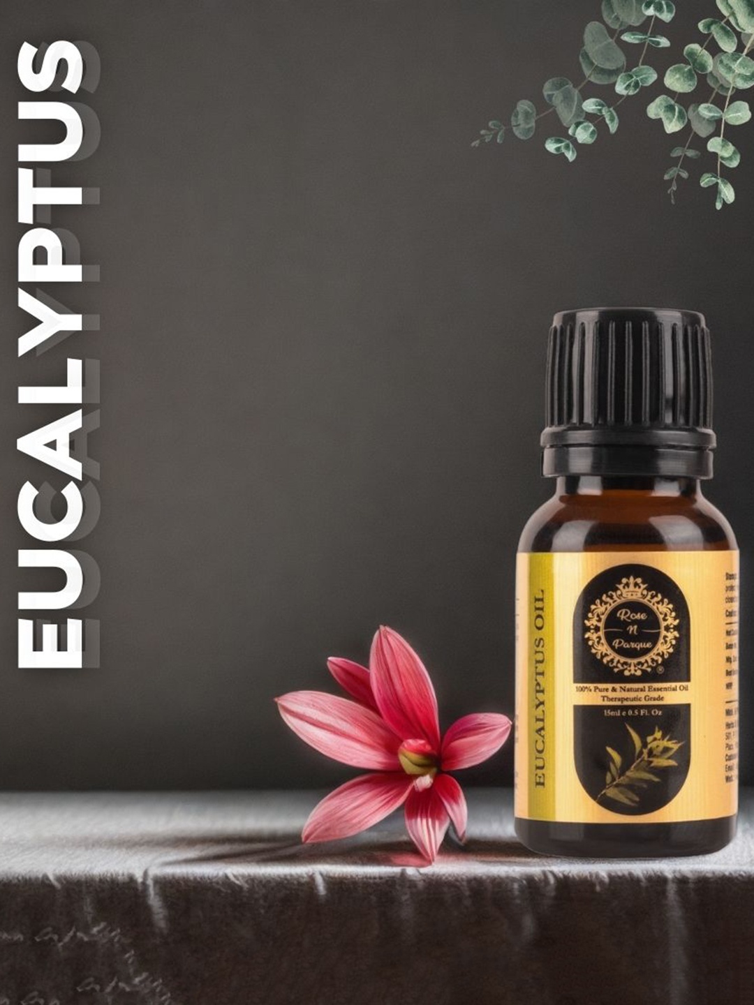 

ROSENPARQUE Pure & Natural Therapeutic Grade Eucalyptus Essential Oil - 15ml, Na