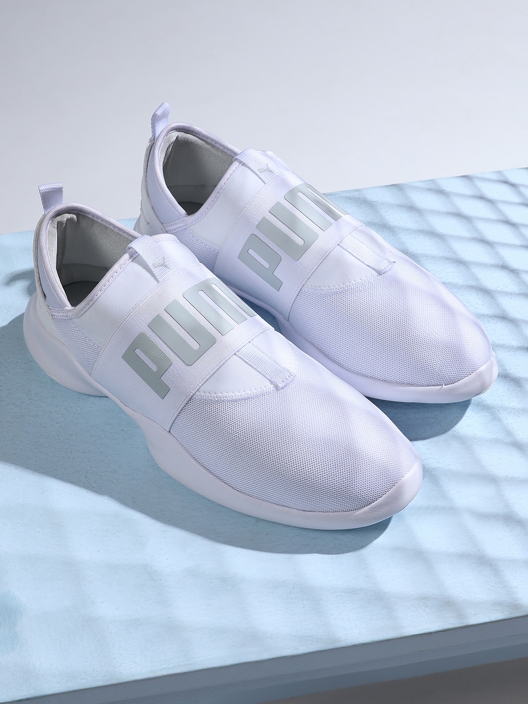 

Puma Unisex White Dare Slip-On Sneakers