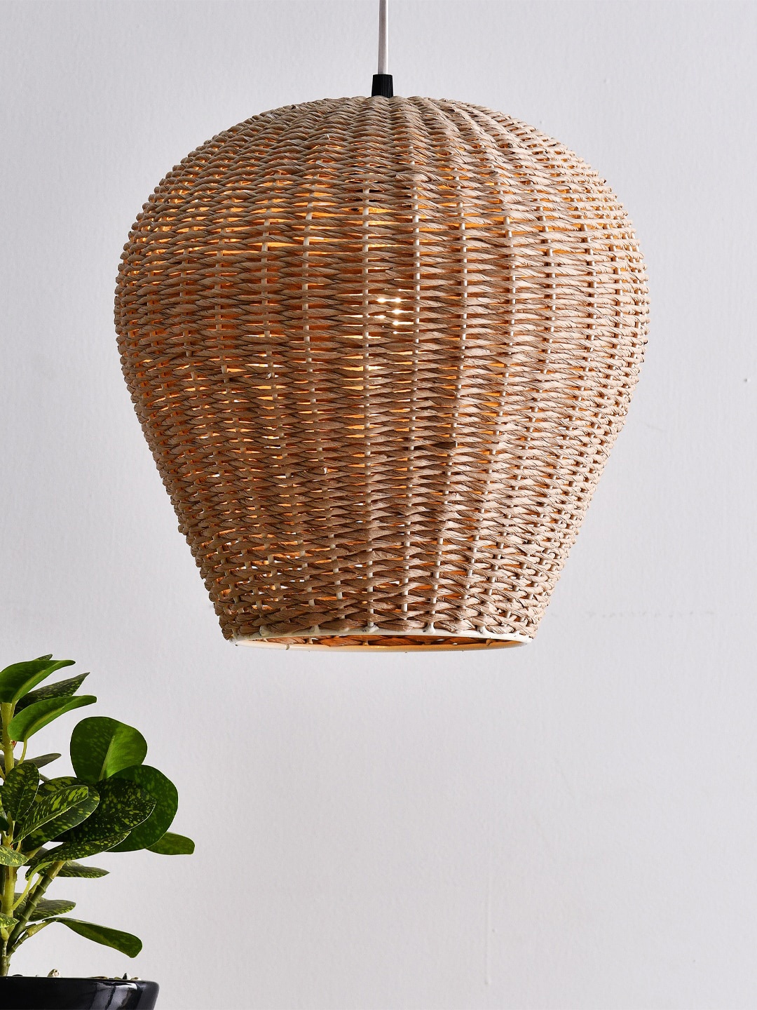 

Decazone Rattan Beige Woven Pendant Light Shade Ceiling Lamp