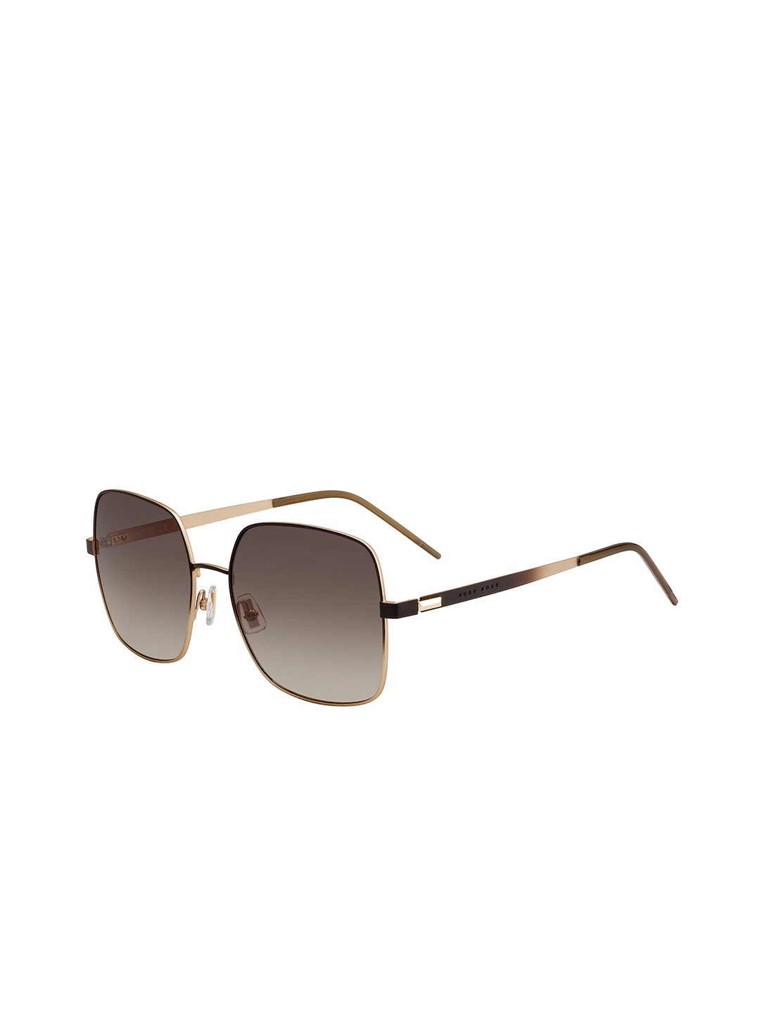 

Hugo Boss Women Square Sunglasses with UV Protected Lens 202976UFM57HA, Brown