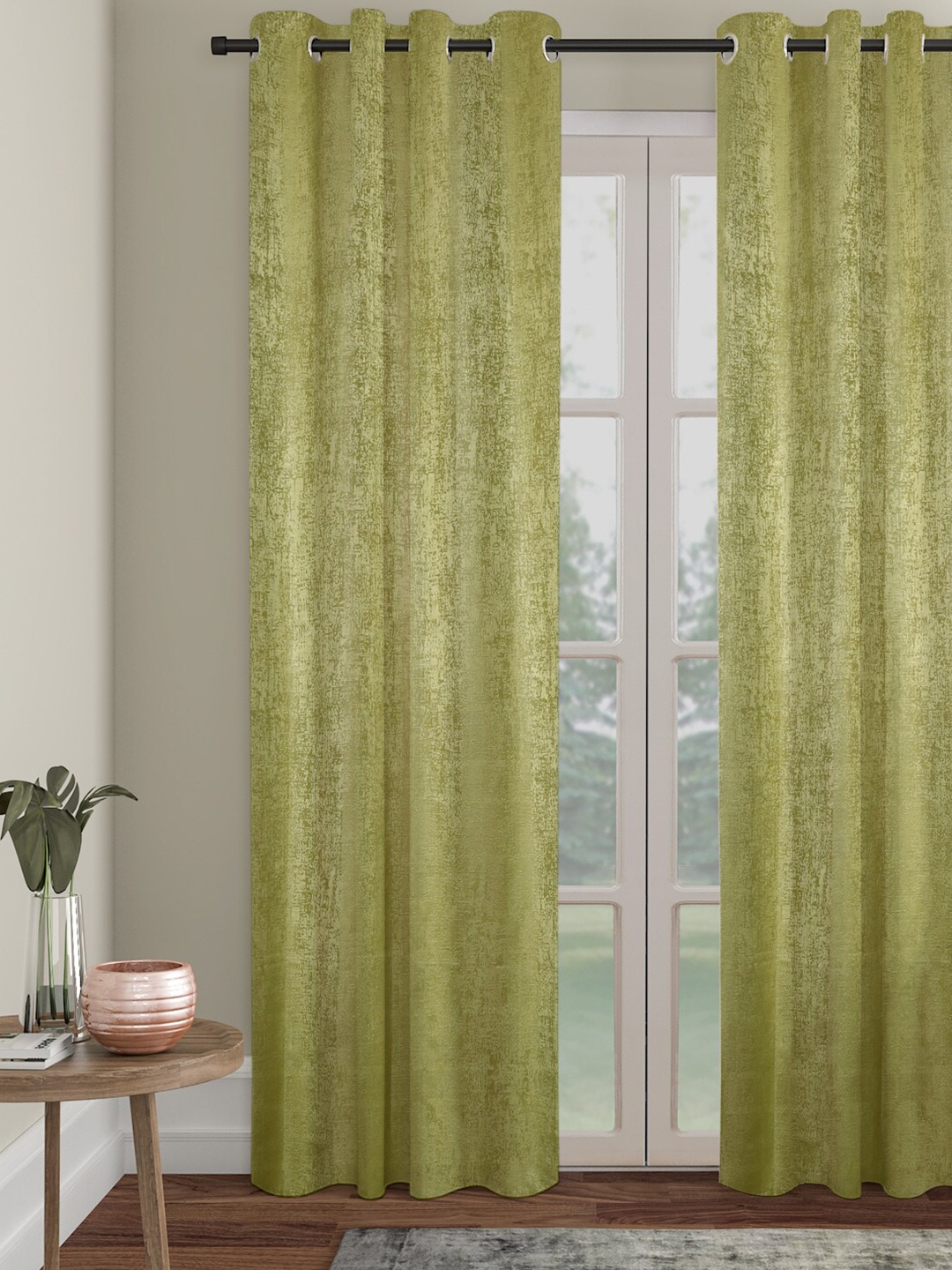 

SOKNACK Olive Green Black Out Long Door Curtain