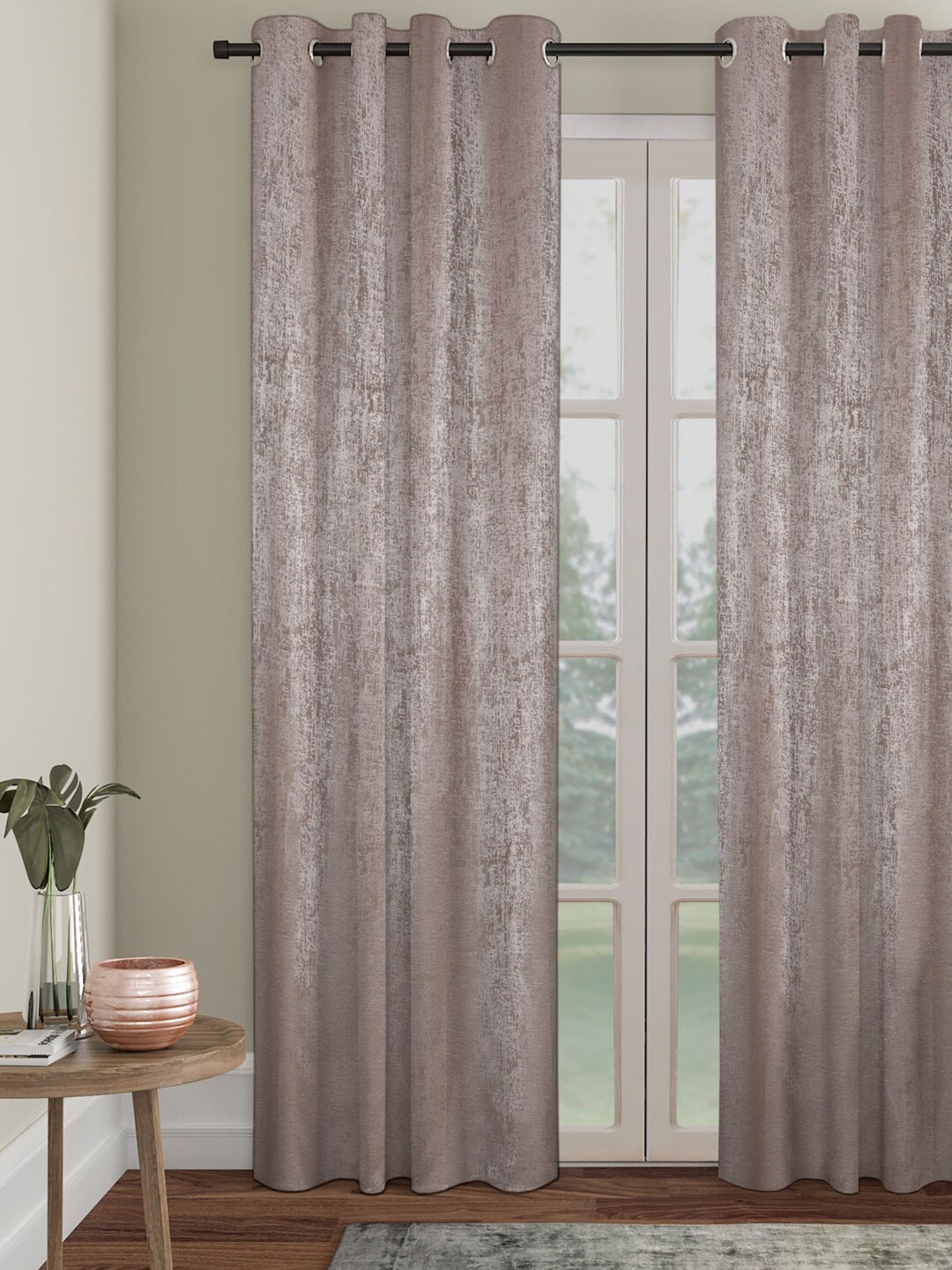 

SOKNACK Brown Black Out Door Curtain