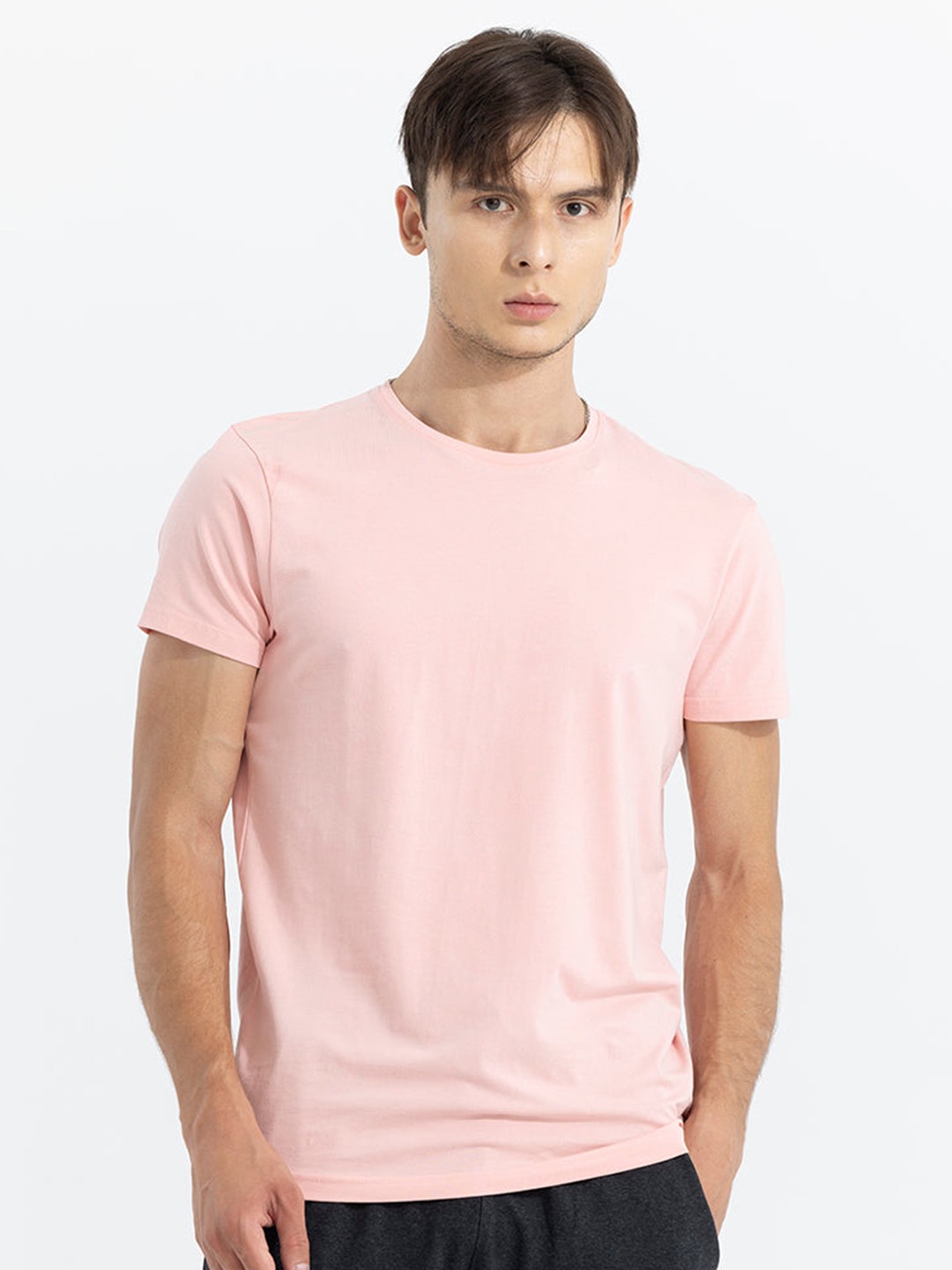 

Snitch Round Neck Short Sleeves Regualr Fit T-shirt, Pink