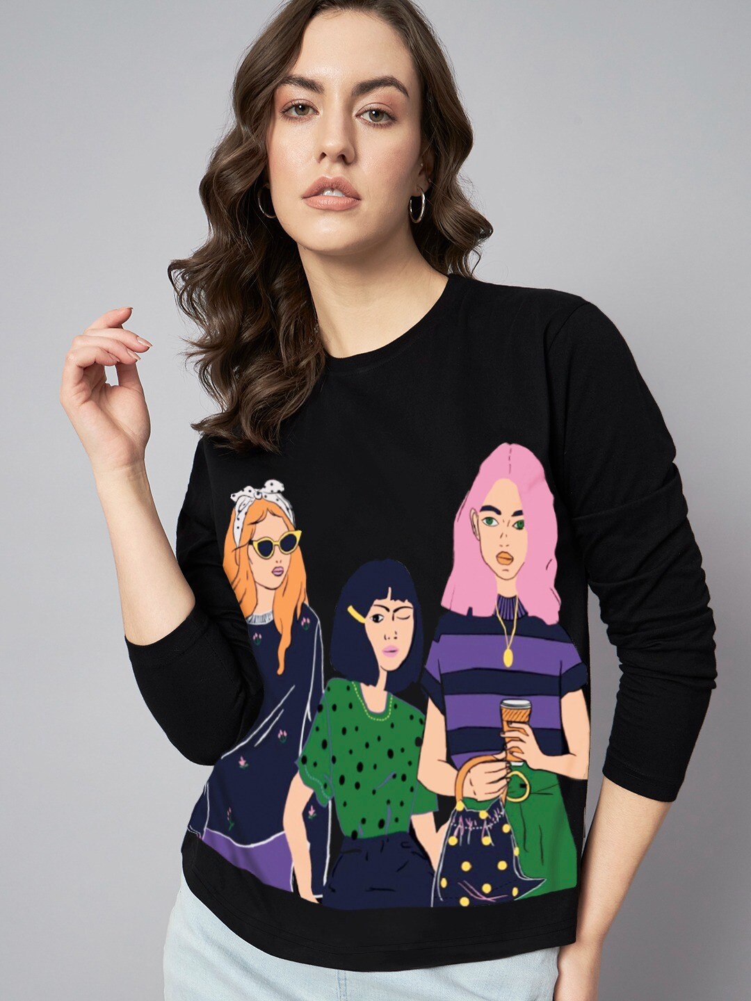 

The Dry State Graphic Printed Oversized Cotton T-shirt, Black