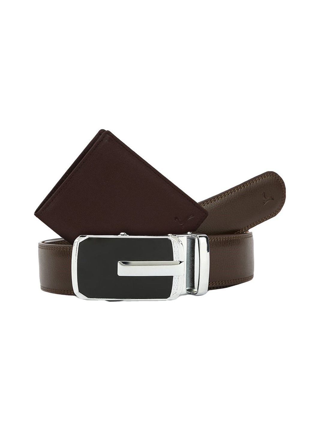 

Pacific Gold Men Genuine Leather Accessory Gift Set, Brown