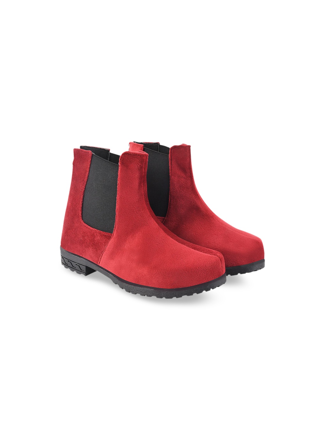 

BAESD Girls Suede Mid-Top Chelsea Boots, Maroon