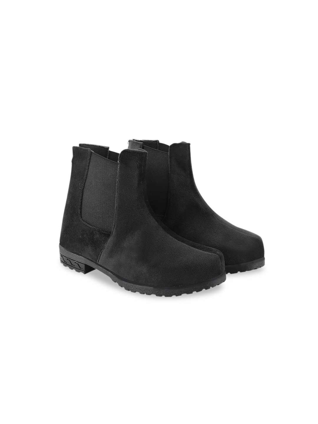 

BAESD Girls Suede Mid-Top Chelsea Boots, Black