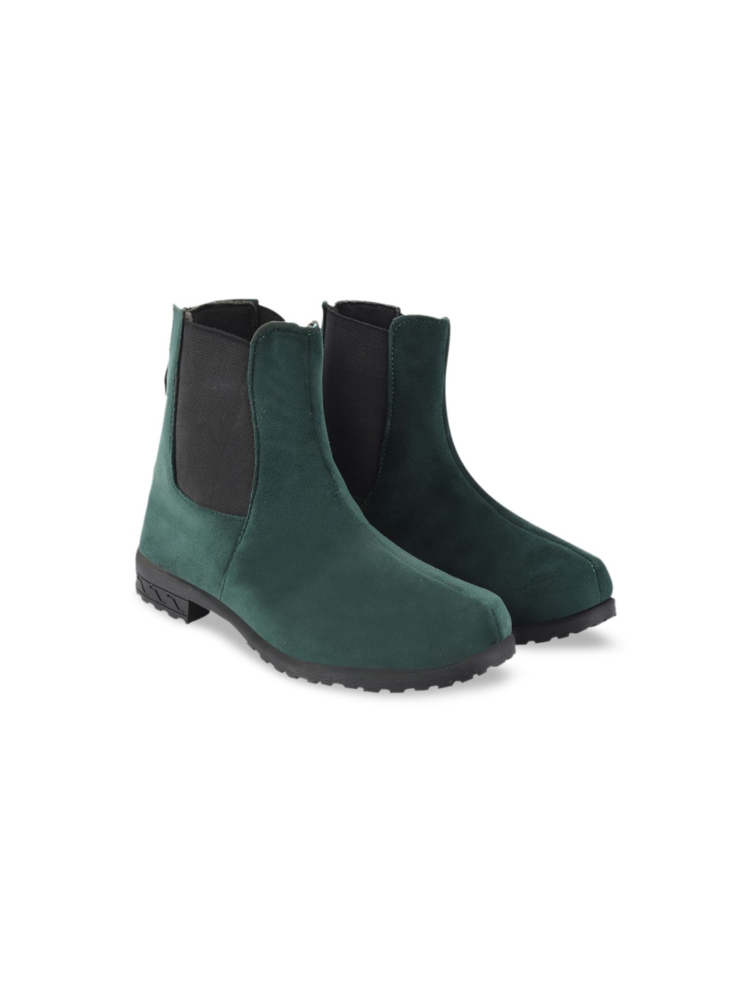 

BAESD Girls Suede Mid-Top Chelsea Boots, Green