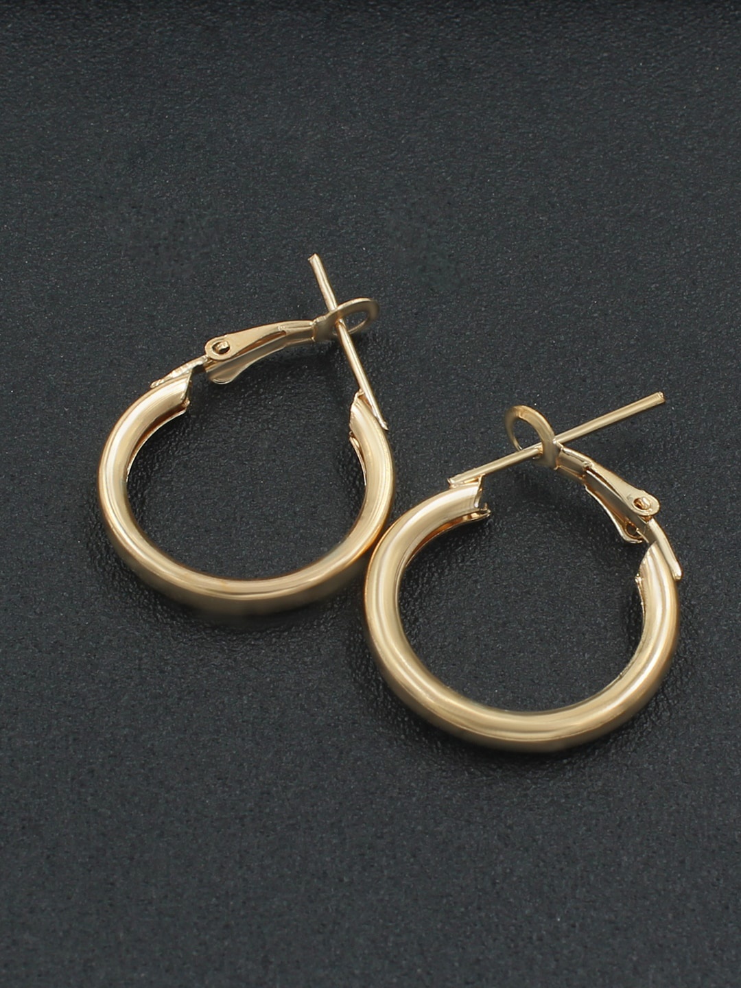 

PRIVIU Gold Plated Circular Hoop Earrings