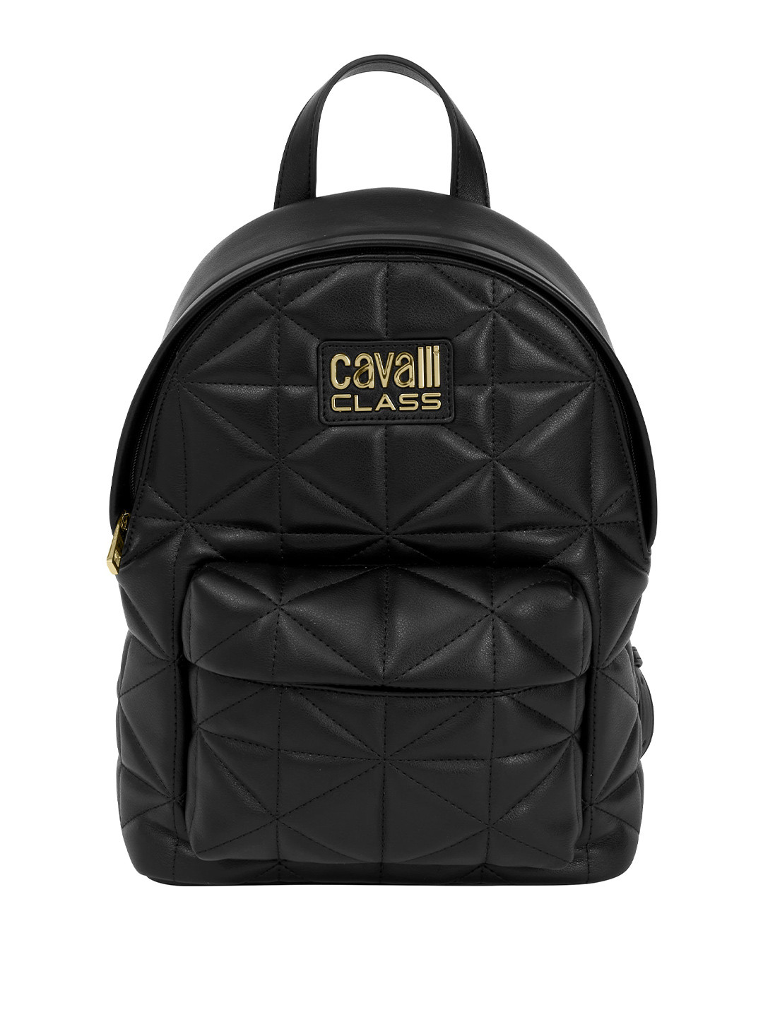 

Cavalli Class Unisex Textured Leather Backpack, Black