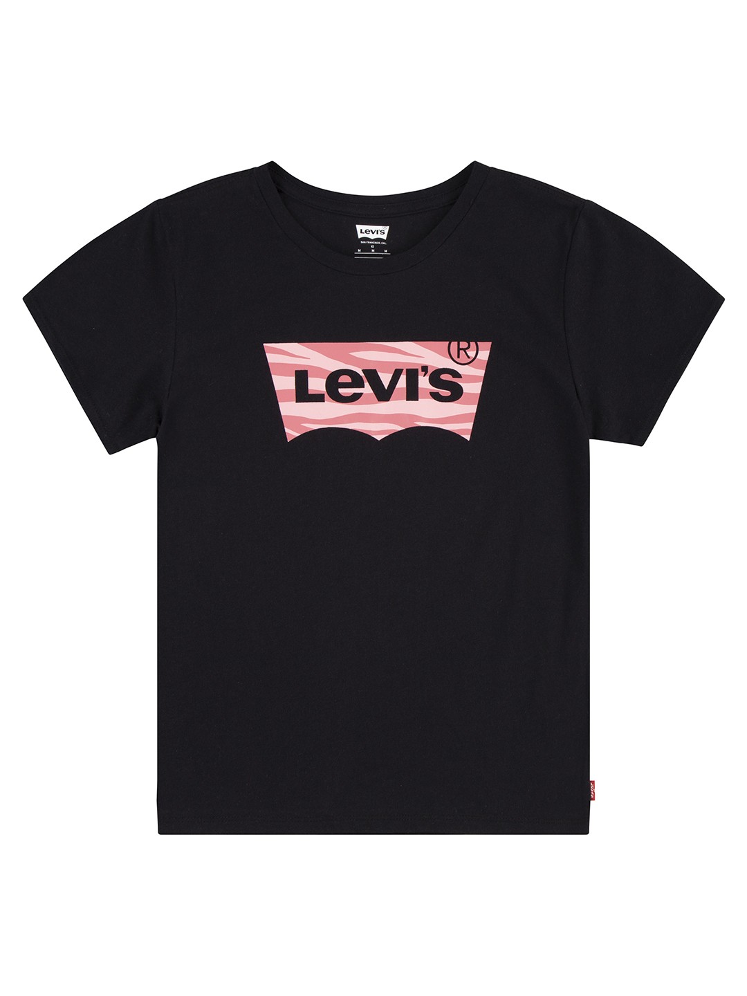 

Levis Girls Brand Logo Printed Organic Cotton T-shirt, Black